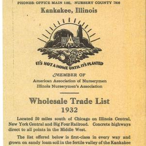 1932 Catalog Cover